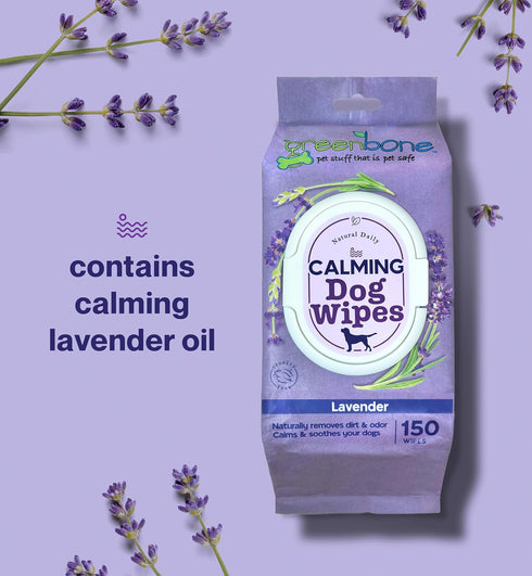 Calming Dog Wipes - Lavender Scented - 150 Wipes