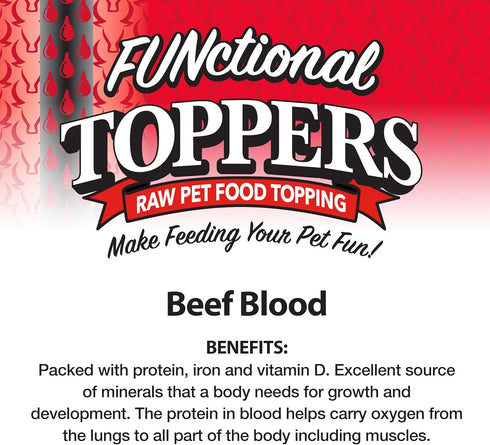 Northwest Naturals Freeze-Dried Beef Blood Functional Topper for Dogs & Cats, Healthy, 3.5 Oz