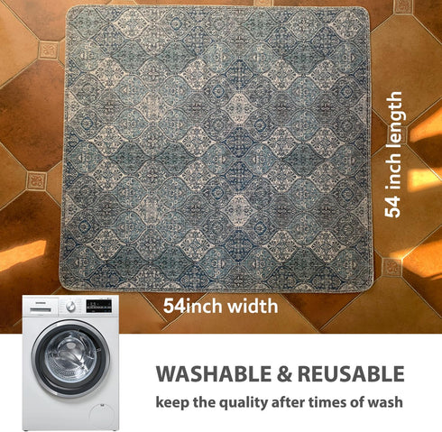54" x54" nunubaby Washable Pee Pads for Dogs, Stylish, Non-Slip and Leak-Proof Pee Pads. Reusable Potty Pads for Dogs