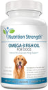 Omega 3 Fish Oil Soft Gels for Dogs - EPA & DHA for Heart, Skin, Coat & Allergy Support, 180 Soft Gels
