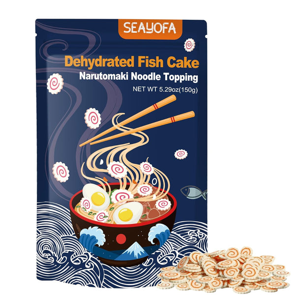 5.3oz Freeze Dried Narutomaki Fish Cake - Japanese Ramen Toppings for Instant