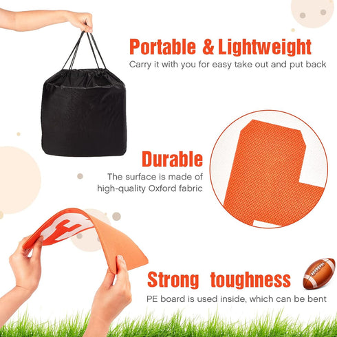 Set 11 12 Inch Jecery of Football Yard Markers High Visibility Football Field Yard Line Markers Yardage Field Line