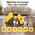 Cat Play Bag Collapsible Cat Tunnel Activity Center Mat Play Rug Cats Activity Adventure Carpet Cats Bags Drill