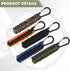 Fumete 20 Pcs Paracord Keychain, Military Braided Clip with Strap for Women, Men, Camping, Fishing, Hiking