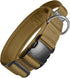 OneTigris Tough Tactical Dog Collar, Adjustable Military Collar with Handle, Large, Brown