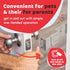 Steel Cat Door Strap and Latch - Sturdy Door Holder for Keeping Dogs and Kids Out, Silver Color