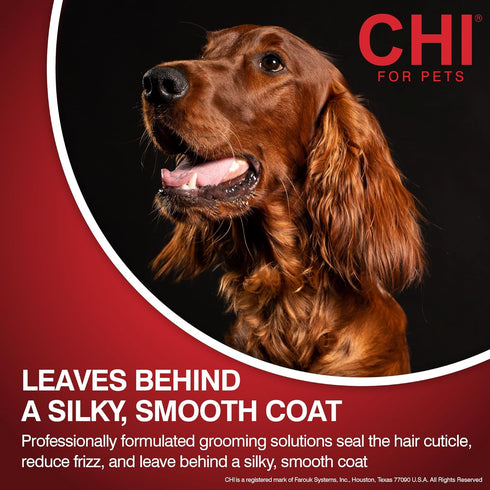 8 6 Oz CHI for Dogs Oatmeal Dog Conditioner, pH Balanced Moisturizer for Dry Skin, Sulfate and Paraben Free, Ionic