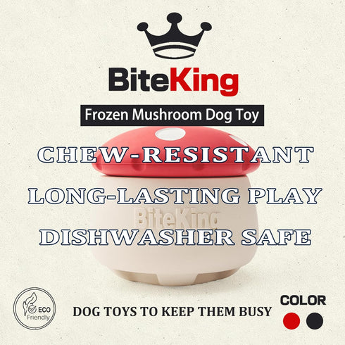 BiteKing Frozen Natural Rubber Long Lasting Interactive Dog Toys to Keep Them Busy, Freeze Enrichment Toys for Medium