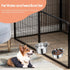 Pet Dog Water Bowl for Cage, Stainless Steel Non-Spill Hanging Bowl with Clamp Holder for Small Medium Large Dogs