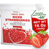 16 Oz/1lb Freeze Dried Strawberries Pieces, Resealable Bucket Dehydrated Strawberry - Premium