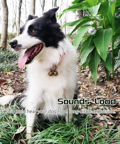 Dog Collar Bell - Loud Cat Bells for Collar, Copper Charm to Save Birds and Wildlife