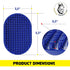 Dog and Cat Grooming Brush, Rubber Brush for Bathing, Washing, Deshedding Short or Long Pet Hair