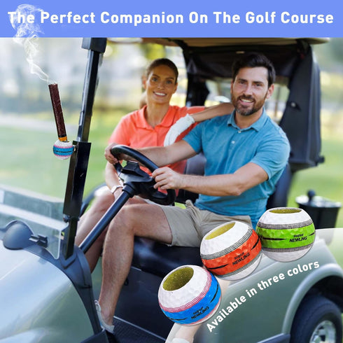 THE GOLFER STORE Portable Magnetic Cigar Holder for Golf Cart - Cigar Accessories in Orange