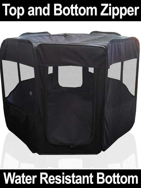 45 45 22" Portable Pet Playpen * * Premium Large Size Puppy Kennel - Best for Small and Medium Size Dogs and Cats
