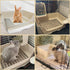 2PCS kathson Large Rabbit Litter Box Trainer, Potty Corner Toilet with Drawer Bigger Pet Pan for Adult Hamster, Guinea