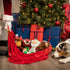 Huxley & Kent Slappies for Dogs, Plaidington Bear, Small, Christmas Holiday Squeak & Shake Dog Toy