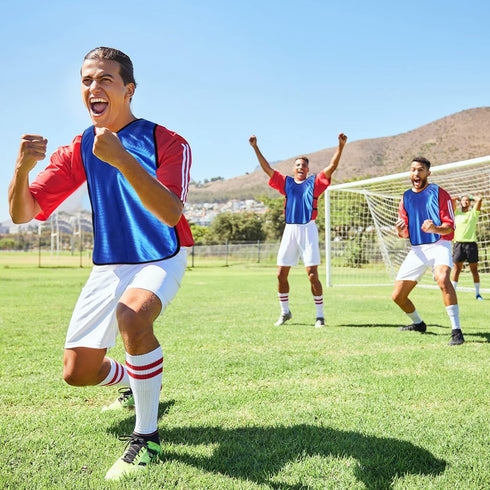 24 Scrimmage 48 Haysandy Pcs Pinnies Vests and Pieces Iron on Numbers Team Practice Jersey Soccer Basketball Bibs