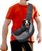 FDJASGY Pet Sling Carrier for Small Dogs and Cats, Breathable Mesh Hand-Free Puppy Backpack with Adjustable Strap