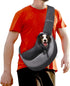 FDJASGY Pet Sling Carrier for Small Dogs and Cats, Breathable Mesh Hand-Free Puppy Backpack with Adjustable Strap