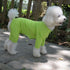 Lovelonglong Lightweight Dog Pajamas, Pure Cotton 4 Legs Jumpsuits T-Shirt PJS for Large Medium Small Dogs Green M