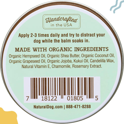 Natural Dog Company Snout Soother - Dog Nose Balm for Dry, Cracked Noses, 1 oz. Tin, Made in USA