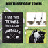 Funny Printed Golf Towel, Microfiber Golf Towels with Clip for Golf Bags, Gifts for Men