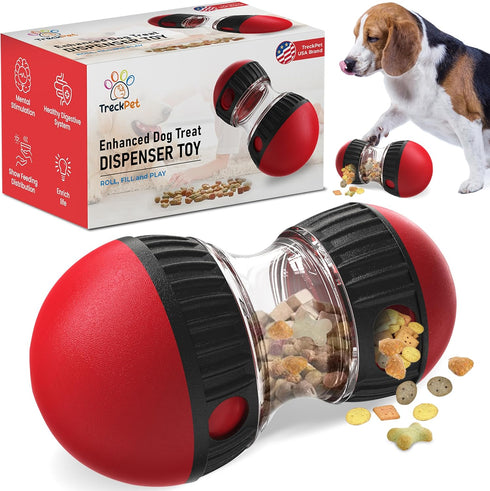 Enhanced Dog Treat Dispenser Toy - Premium Snoop Puzzle Feeder with Adjustable Food Dispenser for Small-Medium and