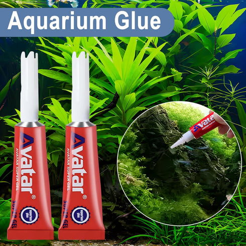3 PCS Aquarium Glue, Safe Quick-Drying Coral Glue for Aquatic Plants, Moss, Coral, Stones, Fresh and Salt Water