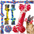 Dog Chew Toys for Aggressive Chewers, XL Indestructible Toys for Large Dogs, 5 Pack Cotton Rope Toys