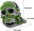 AQUA KT Aquarium Landscape Head Skeleton Skull - Fish Hiding Place Cichlid Cave for Betta Fish Tank