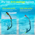 Set Nearsighted Snorkel Gear, Nearsighted Dry Snorkel Mask for Adult Youth, Nearsighted Anti Fog Diving Mask