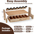6 Hantoptik Wood Handgun Pistol Rack with U-shaped Slots Stand Display Holder for Gun Safe, Gun Rack Storage Organizer