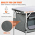 VEVOR Camping Kitchen Station - 3 Adjustable Height Folding Outdoor Cooking Table with Storage Organizer for BBQ and