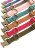 Didog Soft Leather Dog Collar, Durable Heavy Duty with Quick Release Metal Buckle, Adjustable Pink for Large Medium