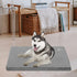 EMPSIGN Stylish Dog Bed Mat, Reversible (Cool & Warm), Waterproof Linings, Removable Machine Washable Cover, Grey, for