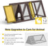 2 Rabbit Hutch, Small Chicken Coop Outdoor A-Frame Quail Cage with Door & Run Cage Wooden Triangle Quail Hutch
