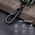 Heavy Duty Black Hook Carabiner Clip - Small Anti-Lost Keychain for Backpack and Bottle Opener