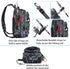PLUSINNO Fishing Backpack Tackle Bag, Water-Resistant with Rod Holder, Ideal Fishing Gifts