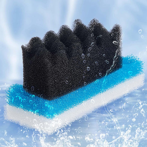 18 Sets 206/207 Threlaco Pcs Aquarium Filters Bio Sponge Compatible with Fluval Aquarium Filters Including Blue White
