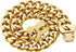 Heavy Duty Gold Chain Stainless Steel Cuban Link Dog Collar for Small Medium Large Dogs, American Bully (24")