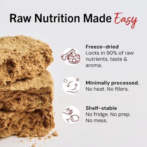 14 oz Stella & Chewy's Freeze-Dried Raw Dinner Patties - Purely Pork Recipe - High Protein Grain-Free Puppy & Dog Food