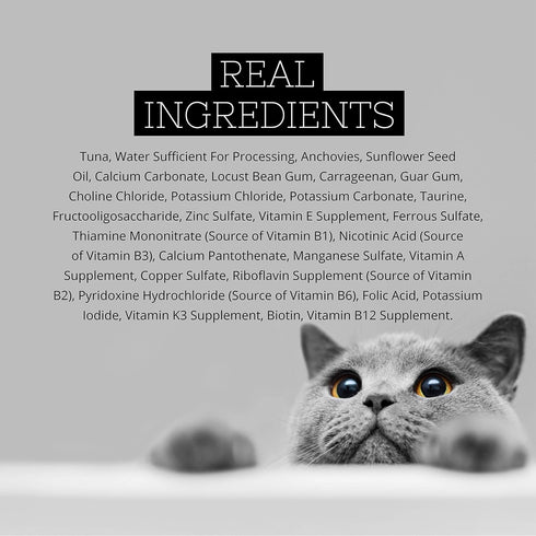 Fussie Cat Premium Tuna & Anchovies in Aspic Grain-Free Wet Cat Food, 2.82 oz, Case of 24