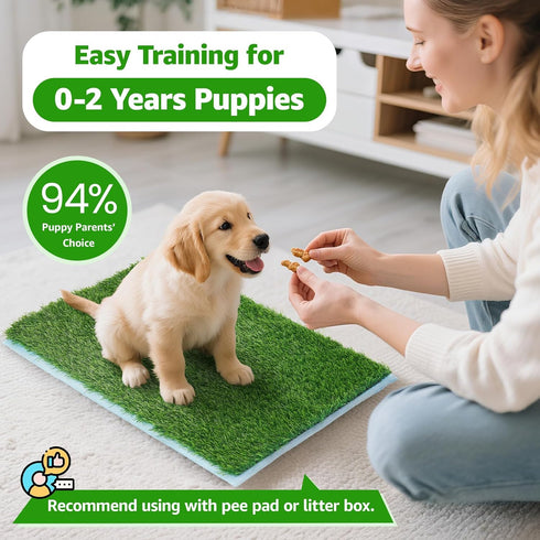(51.1x31.8Inches) Fake Grass Pee for Dog Large Artificial Grass Rug Pad for Puppy Potty Washable Grassmat for Pet