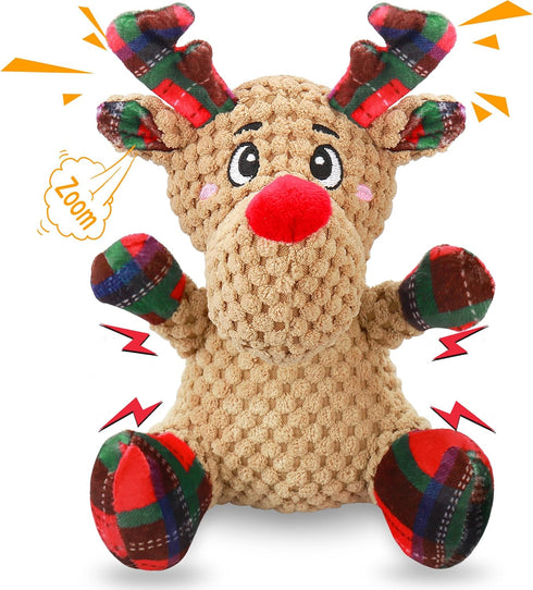 Newget Squeaky Dog Toys, Dog Squeaky Toy with Crinkle Paper, Interactive Durable