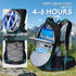 Hydration Backpack 3L Water Bladder, Insulation Daypack with Rain Cover for Hiking Cycling