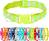 Puppy Collars - 16 Pack Adjustable Soft Nylon ID Collars for Newborn Litter Puppy Pets