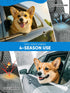 Sniffury 35 lbs, Dog Car Seat for Small/Medium Pets, Adjustable Booster Seat with Safety Leash, Washable Cover