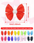 PET SHOW 10Pcs 2" Plain Small Dog Hair Bows - Faux Pearls Pet Bowknot Barrette Bows for Medium Dogs, Grooming