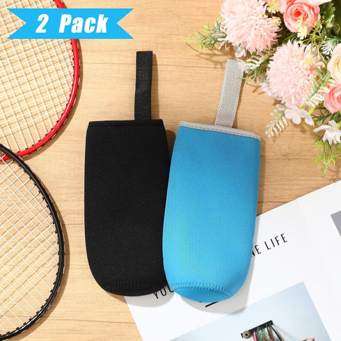 2 18 oz 19.4 oz 550 ml(Black, Zhehao Pieces Neoprene Water Bottle Sleeve - Carrier Nylon Bottle Cover for Sport