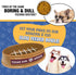 NCAA Super-Bowl - Texas A&M Slow Feeder Dog Bowl. Football Design Slow Feeding Cat Bowl for Healthy Digestion. Non-Slip Pet Bowl for Large & Small Dogs & Cats